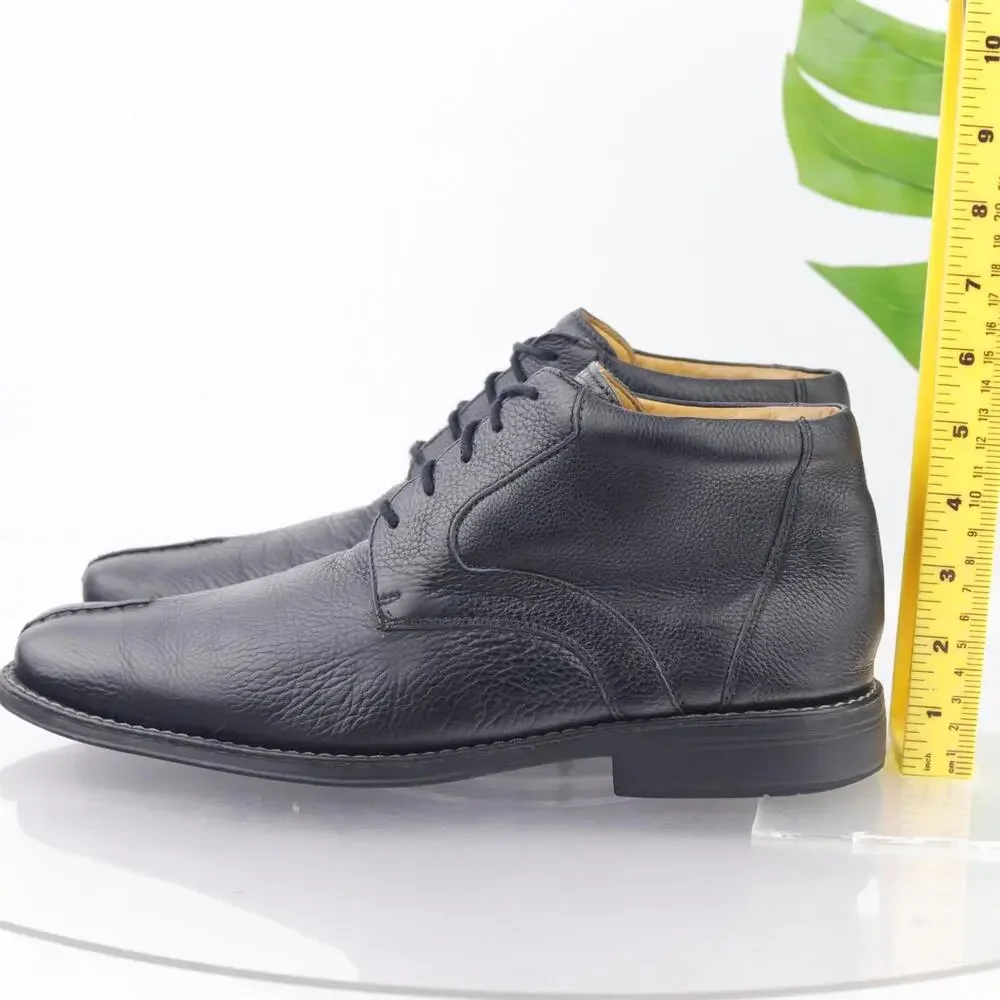Sandro‎ Moscoloni Mens Chukka Boots Size 11 D Black Leather Lace Up Dress Shoes